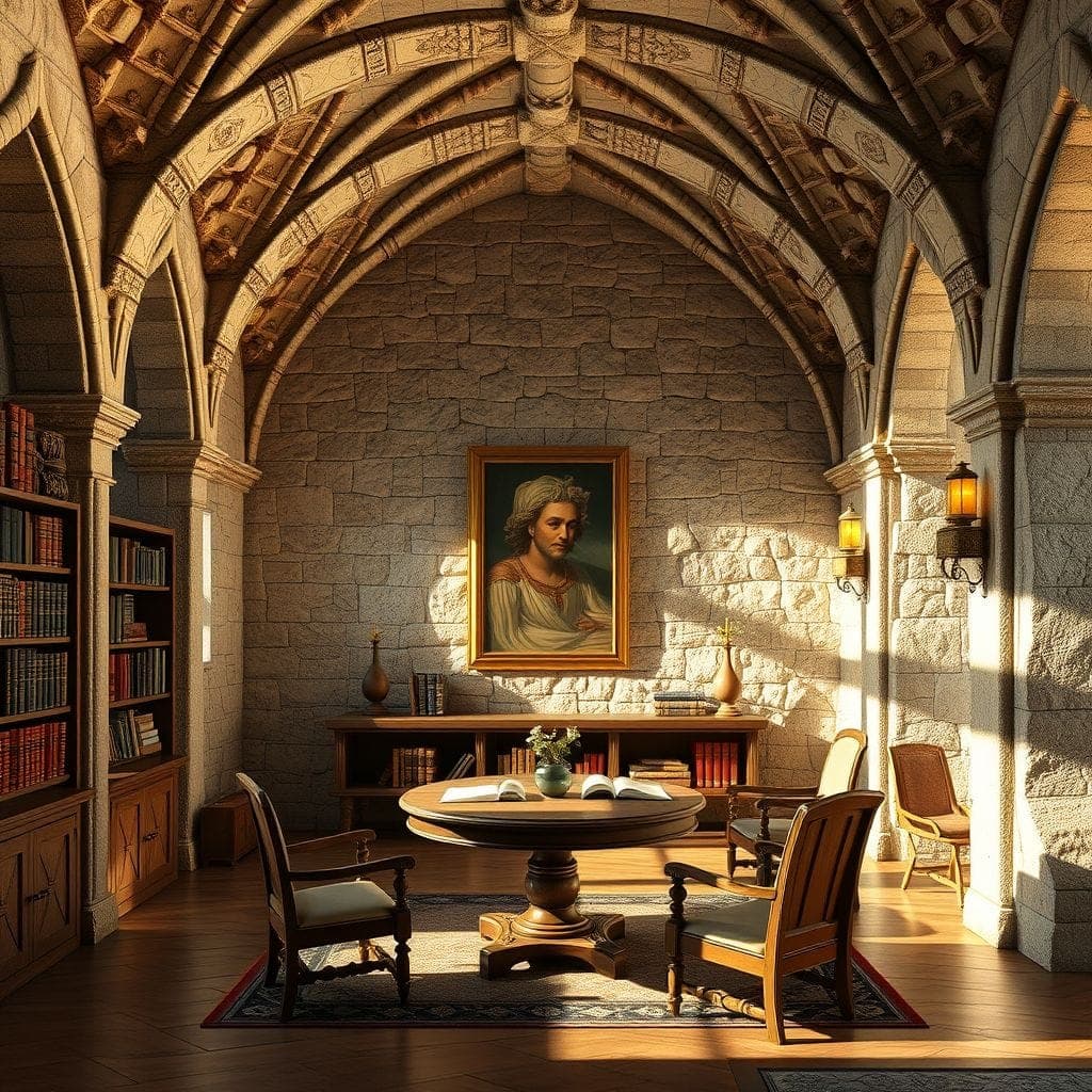 Medieval Study Room design example 4
