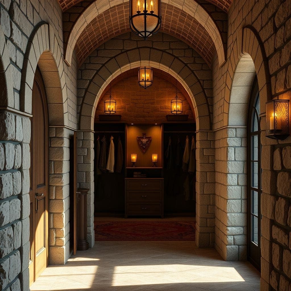 Medieval Walk-in Closet design example 1