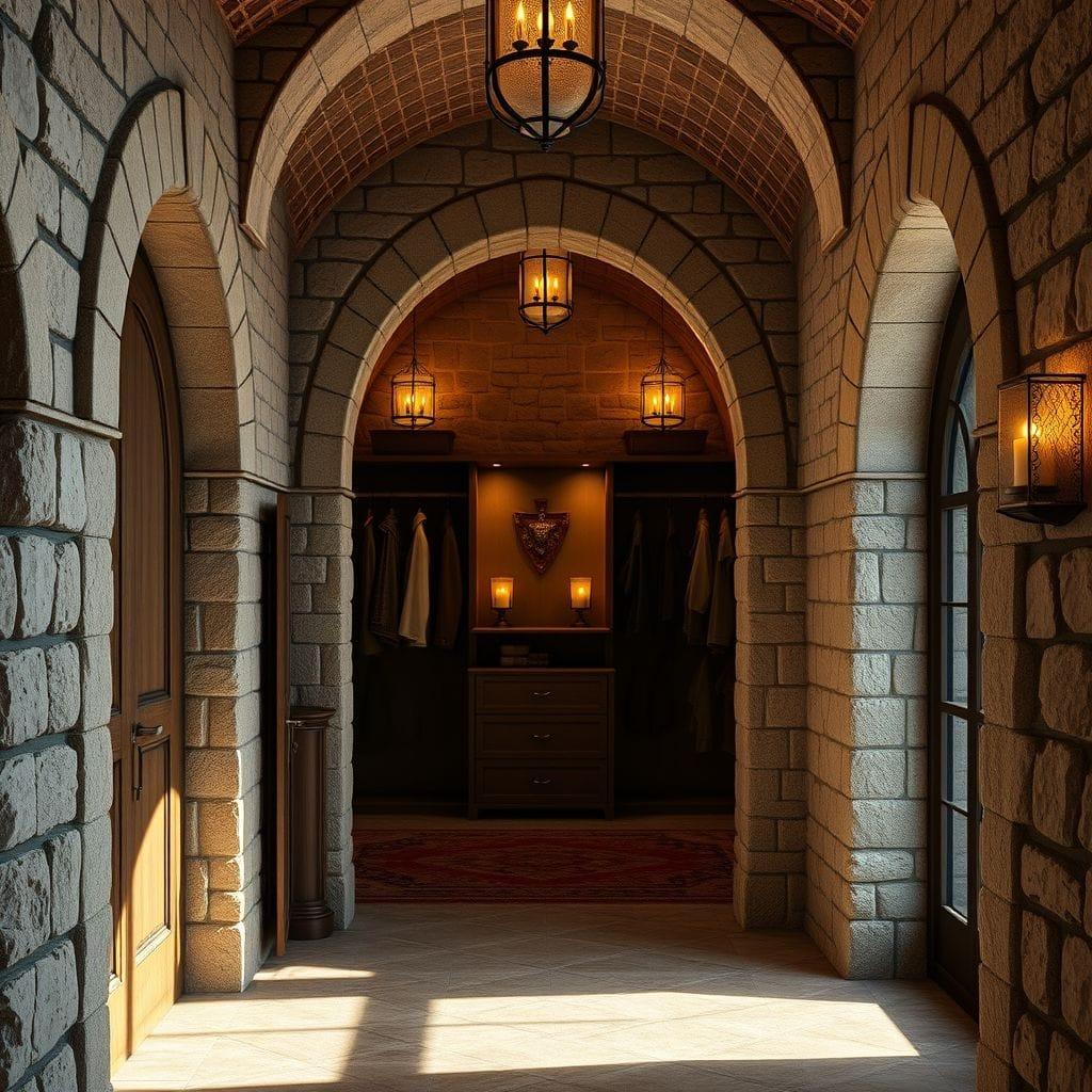 Medieval Walk-in Closet design example 1