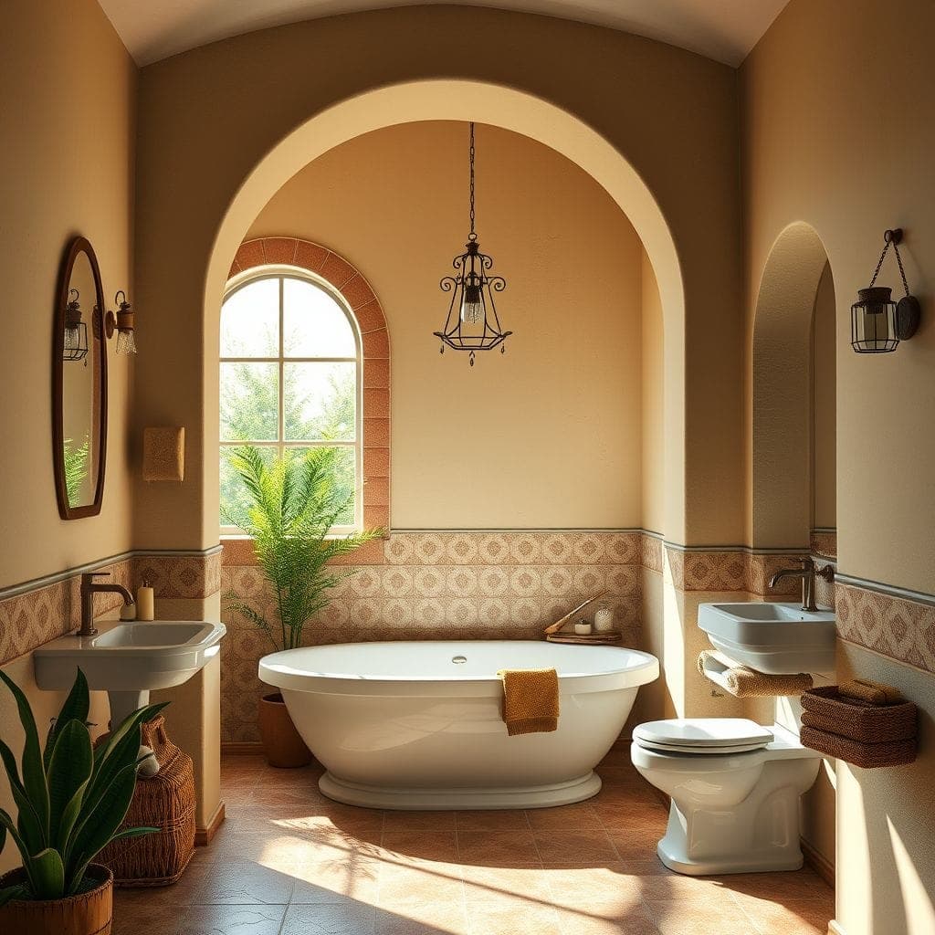 Mediterranean Bathroom design example 1
