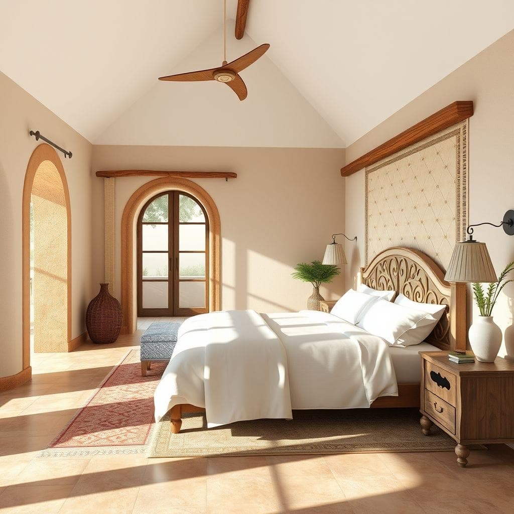 Mediterranean Bedroom design example 1