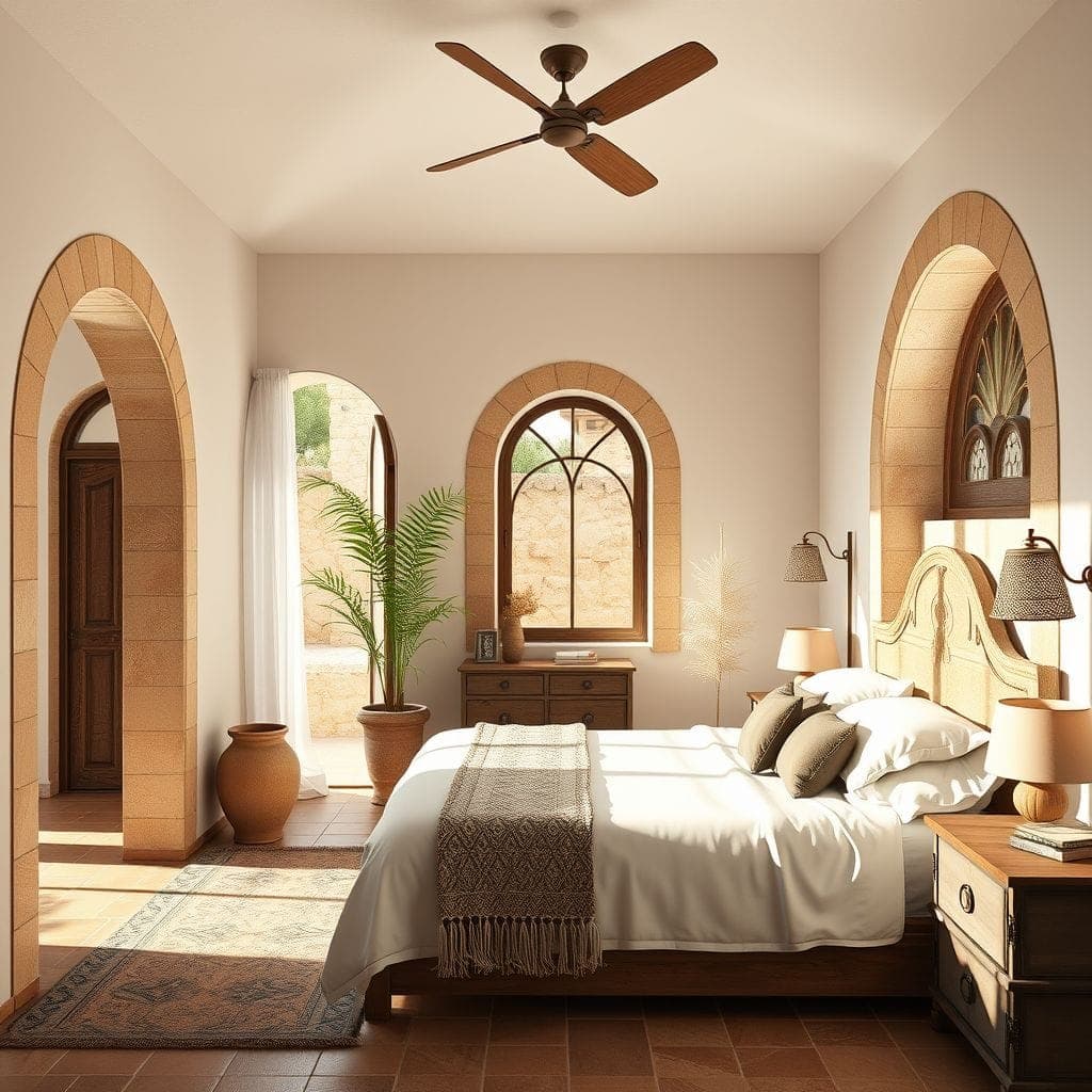 Mediterranean Bedroom design example 2
