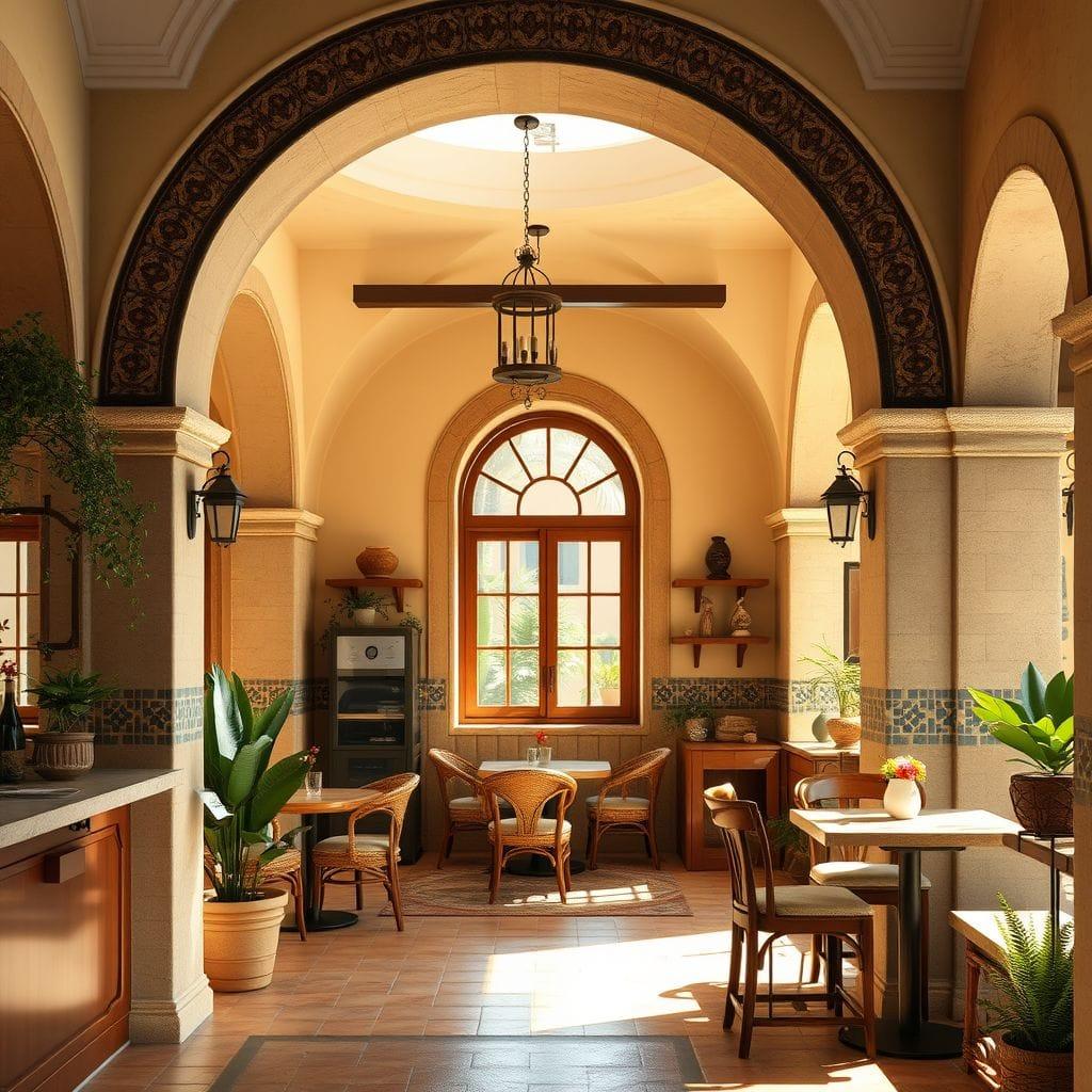 Mediterranean Coffee Shop design example 1