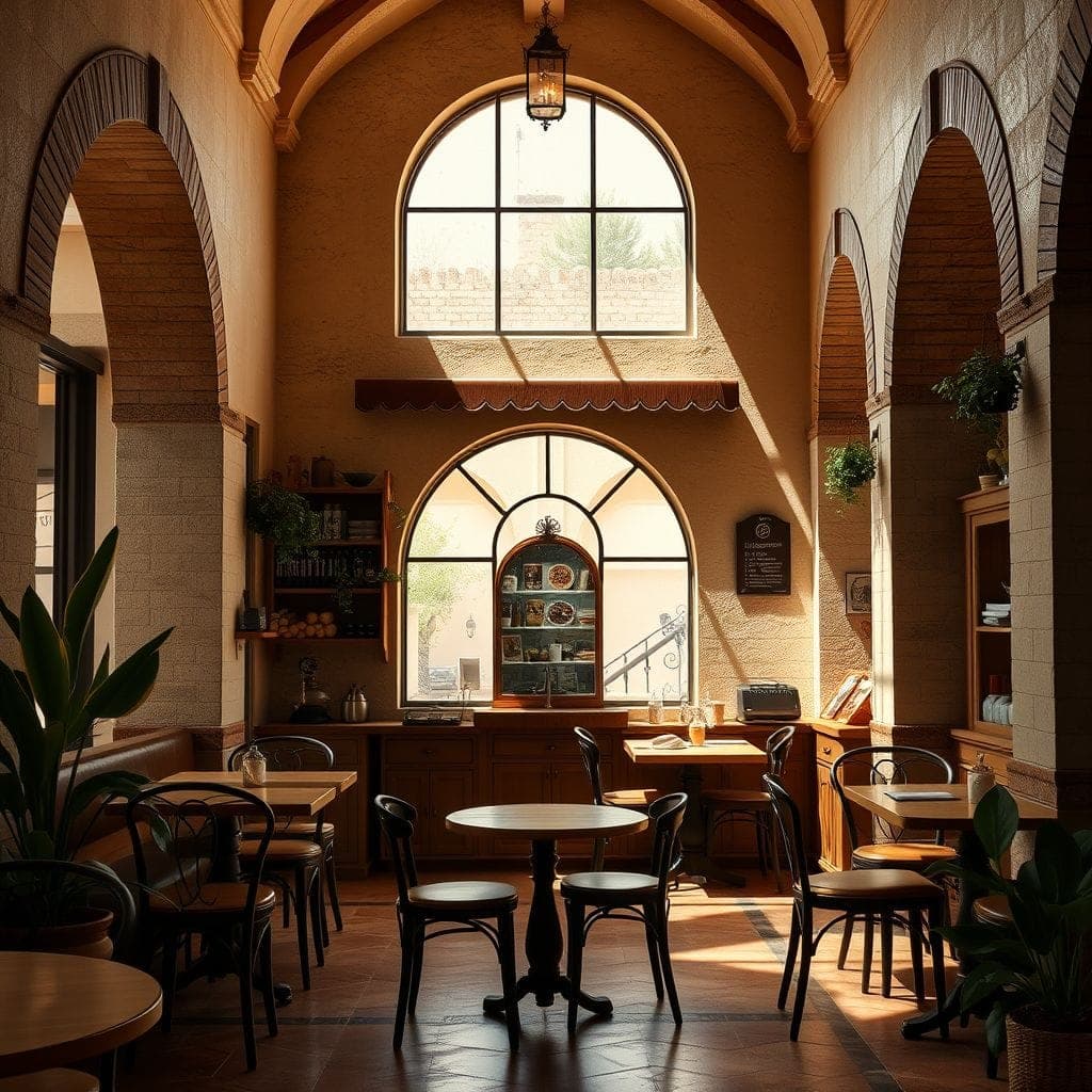 Mediterranean Coffee Shop design example 3