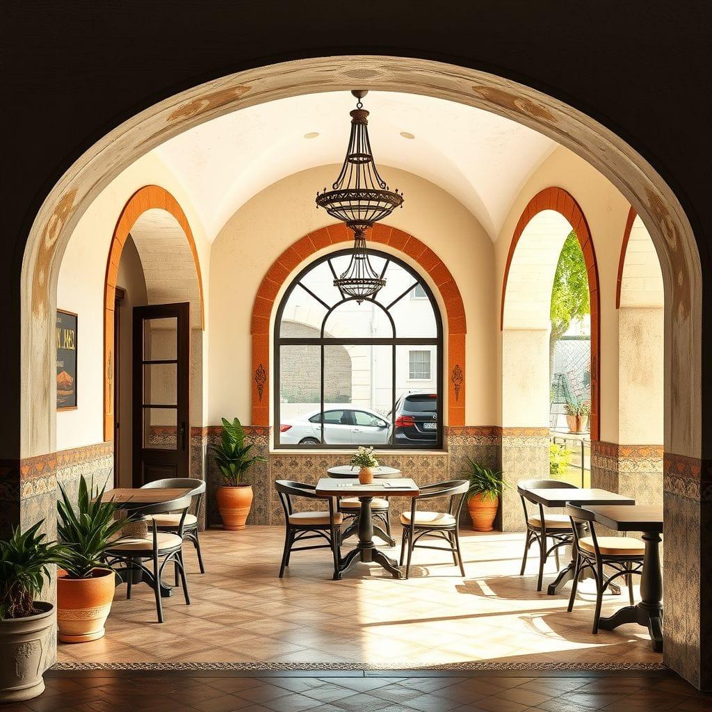 Mediterranean Coffee Shop design example 4