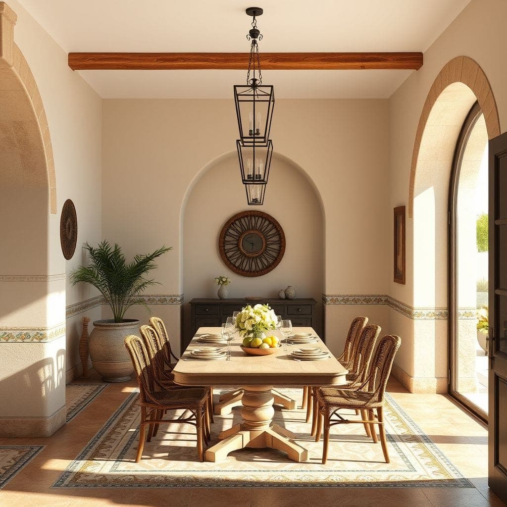 Mediterranean Dining Room design example 2