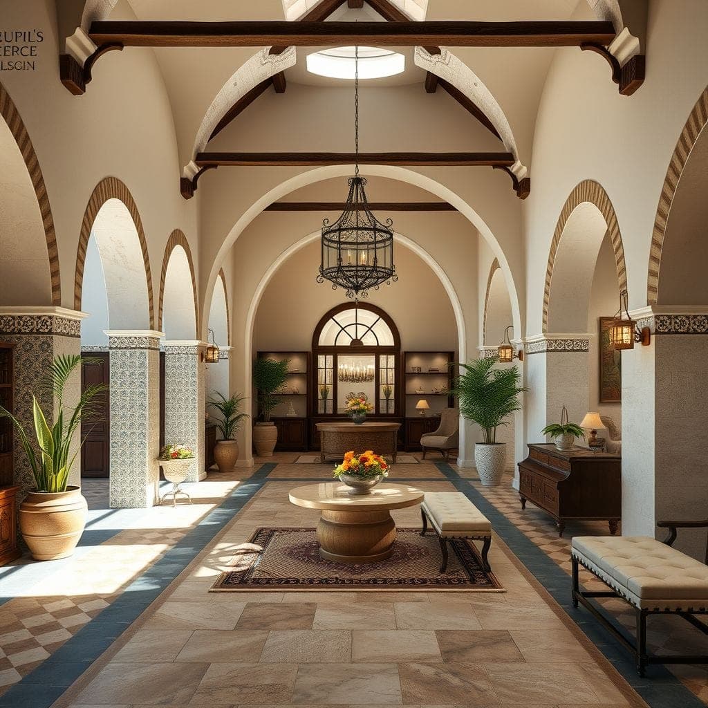 Mediterranean Exhibition Space design example 1