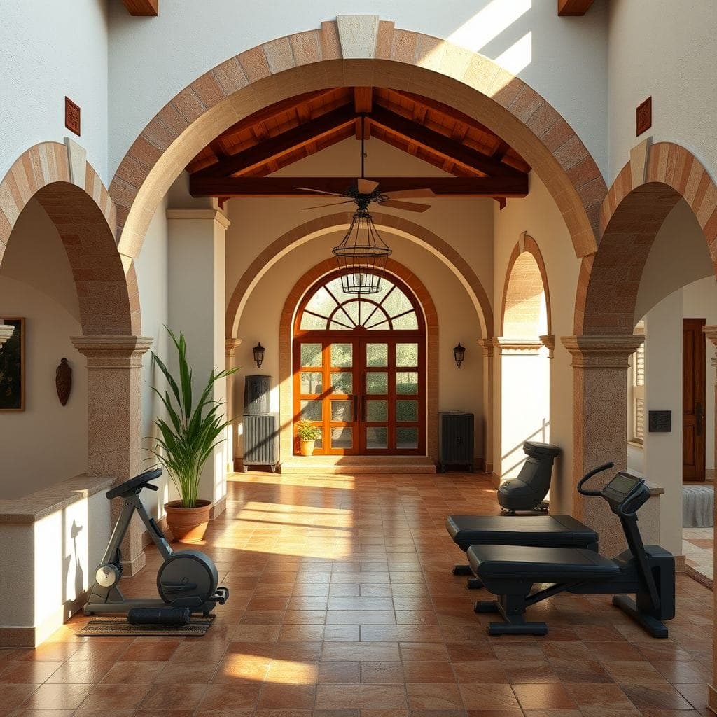 Mediterranean Gym design example 4