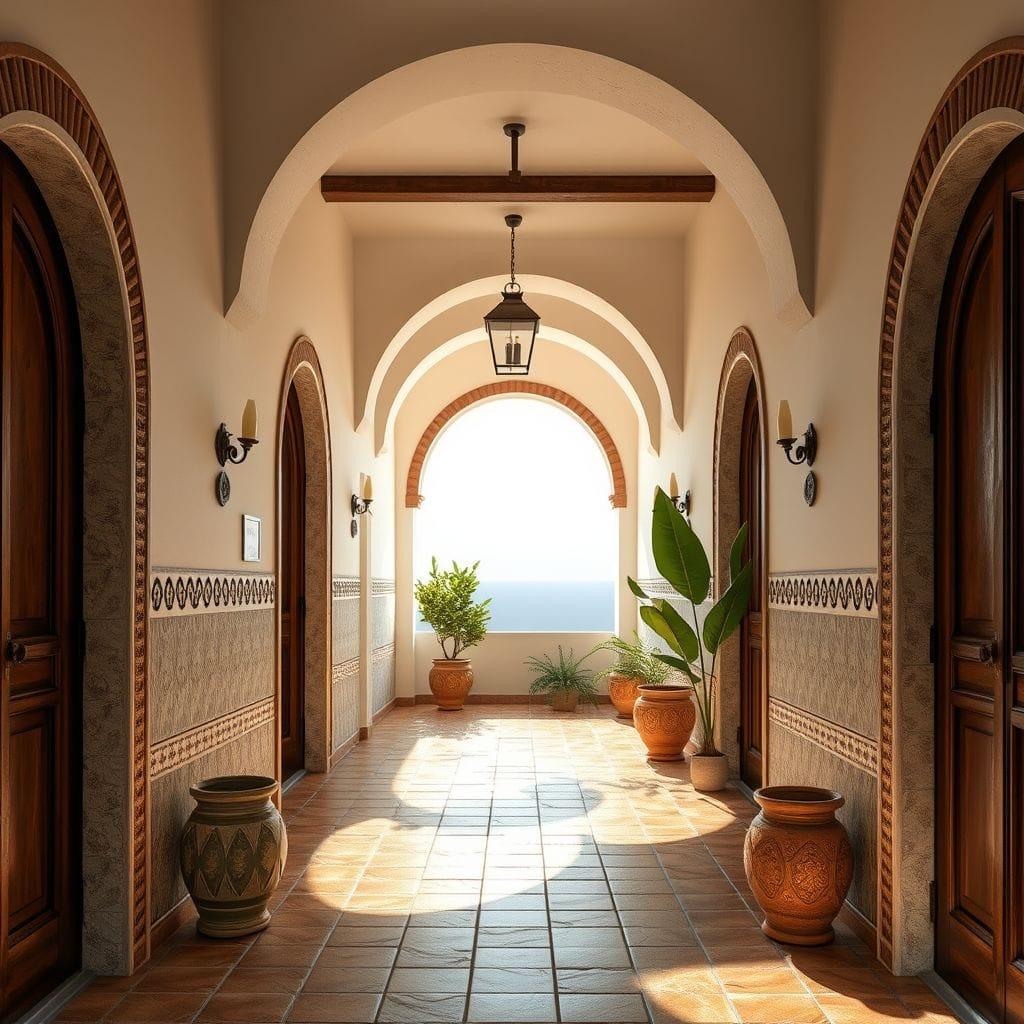Mediterranean Hallway design example 1