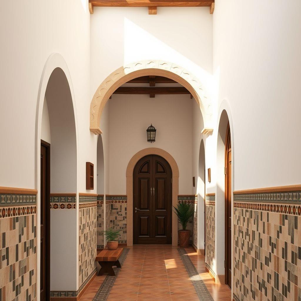 Mediterranean Hallway design example 2