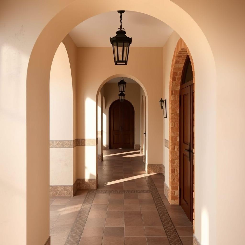 Mediterranean Hallway design example 3