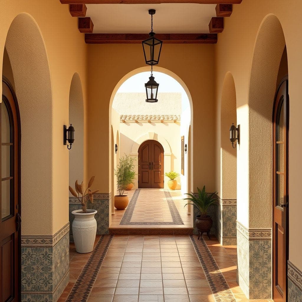 Mediterranean Hallway design example 4