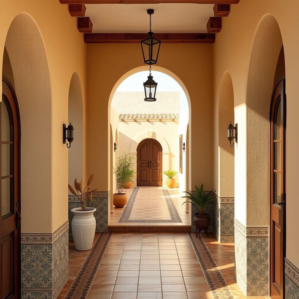 Mediterranean Hallway design example 4