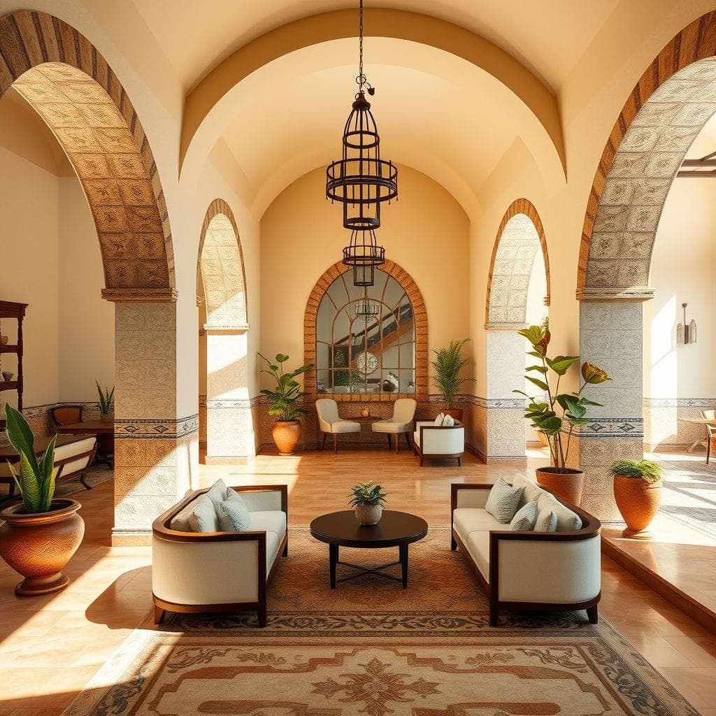 Mediterranean Hotel Lobby design example 2