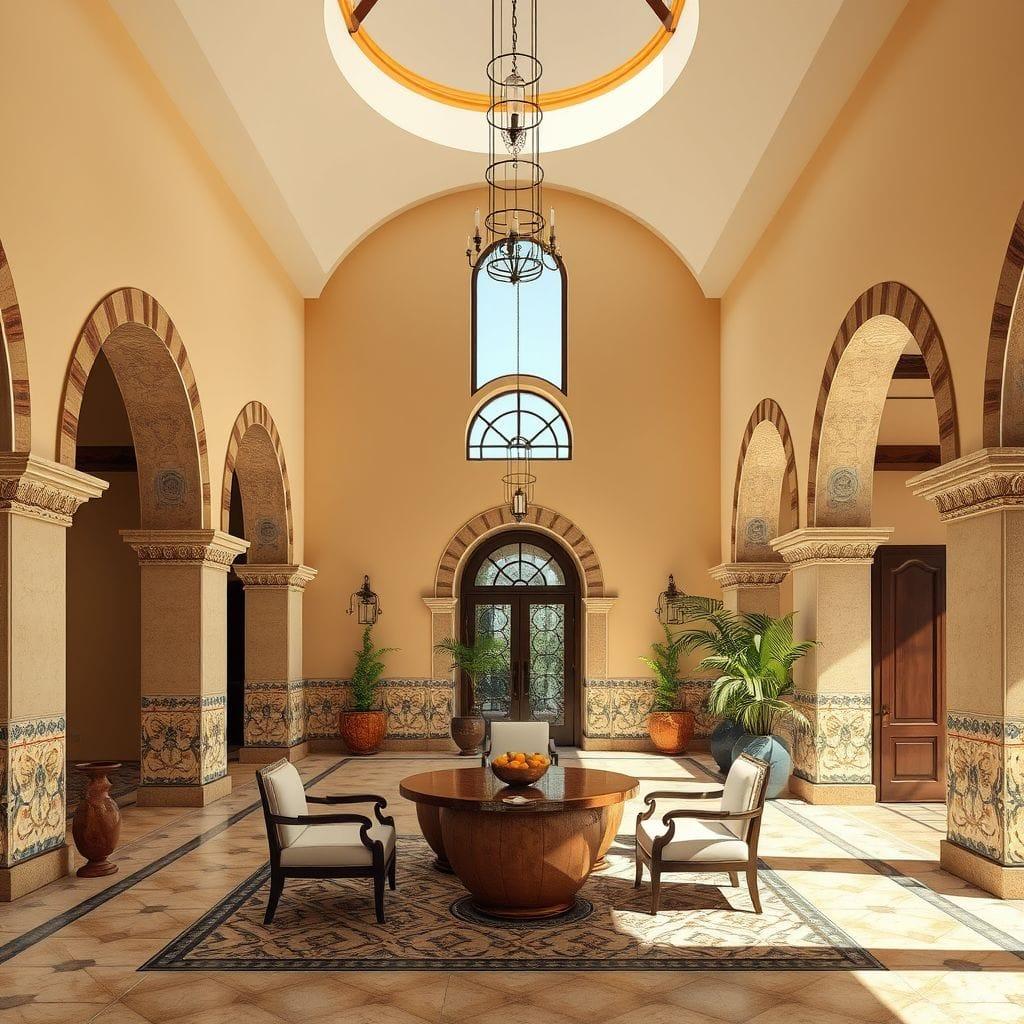 Mediterranean Hotel Lobby design example 3
