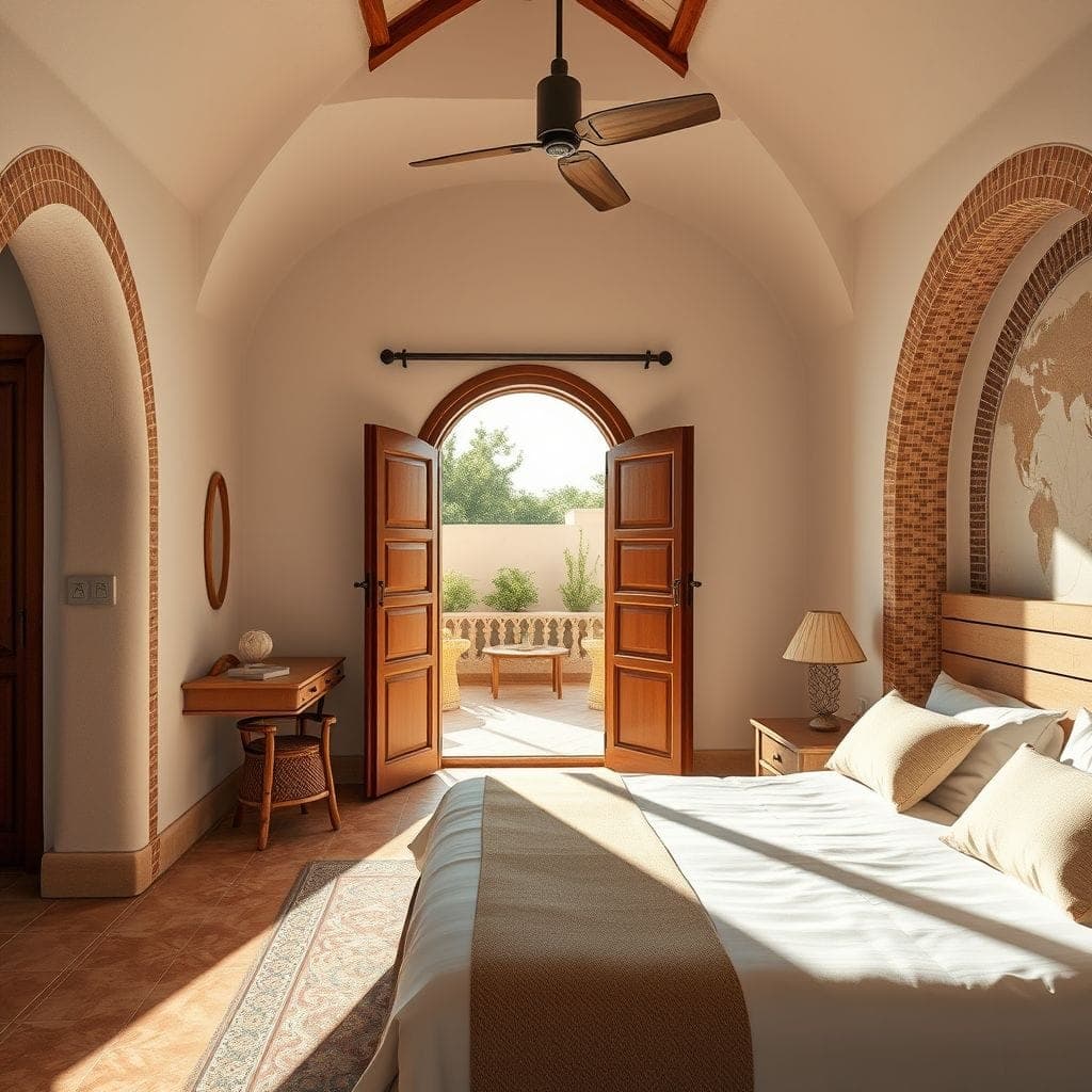 Mediterranean Hotel Room design example 1