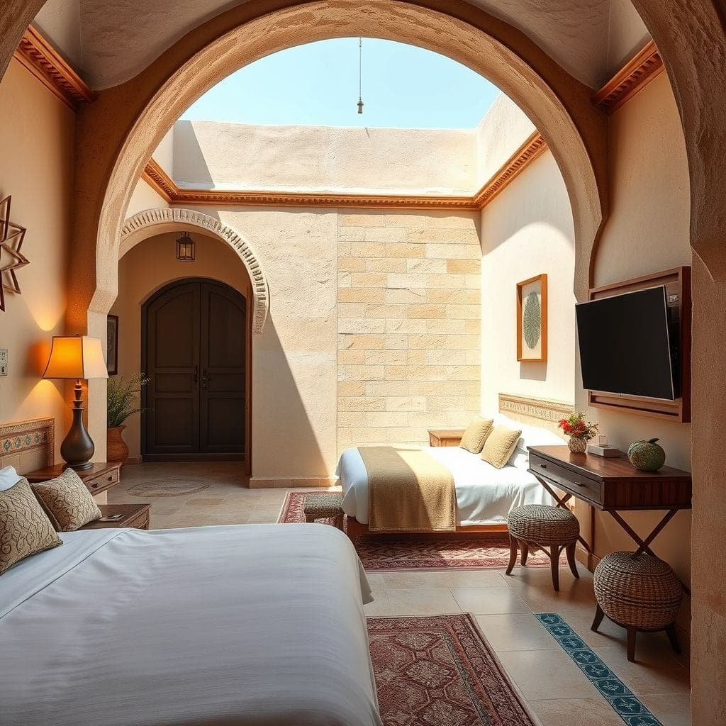 Mediterranean Hotel Room design example 4