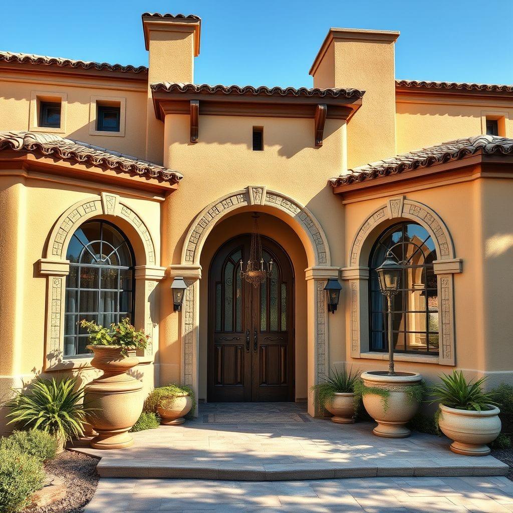 Mediterranean House Exterior design example 2