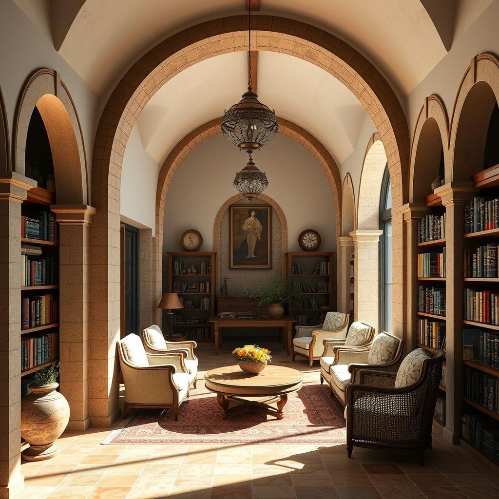 Mediterranean Library design example 1