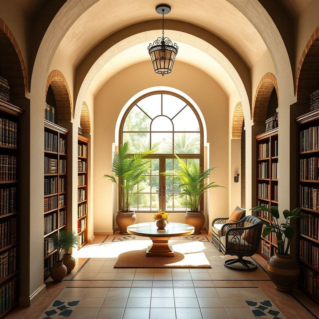 Mediterranean Library design example 3