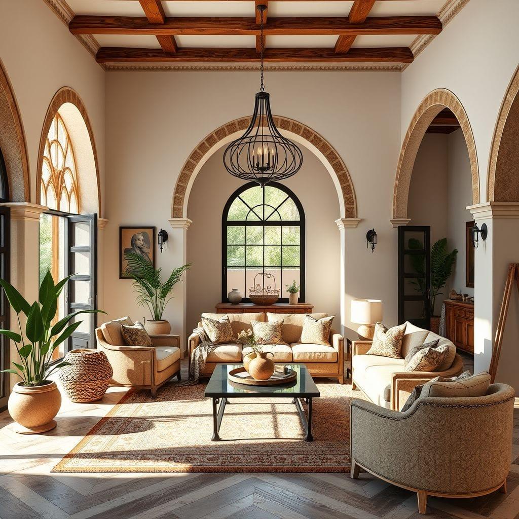 Mediterranean Living Room design example 3
