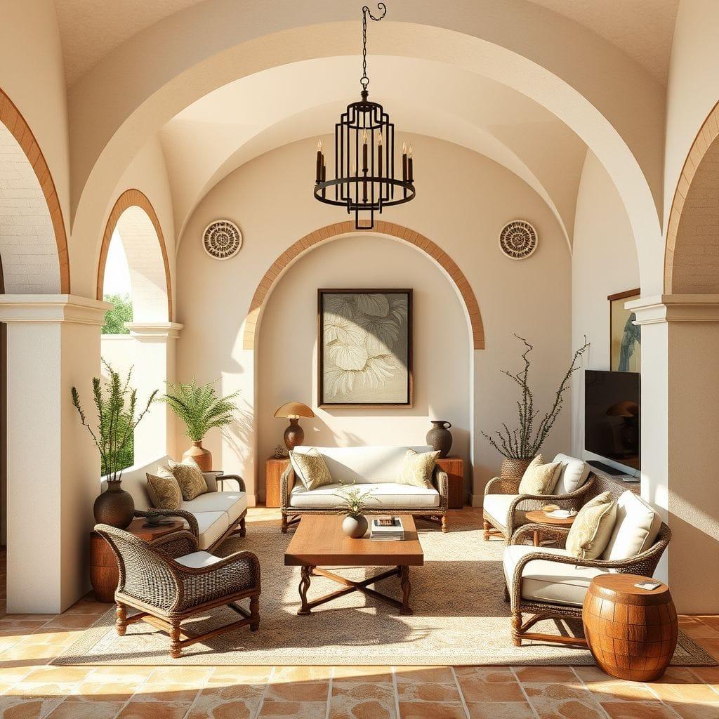 Mediterranean Living Room design example 4
