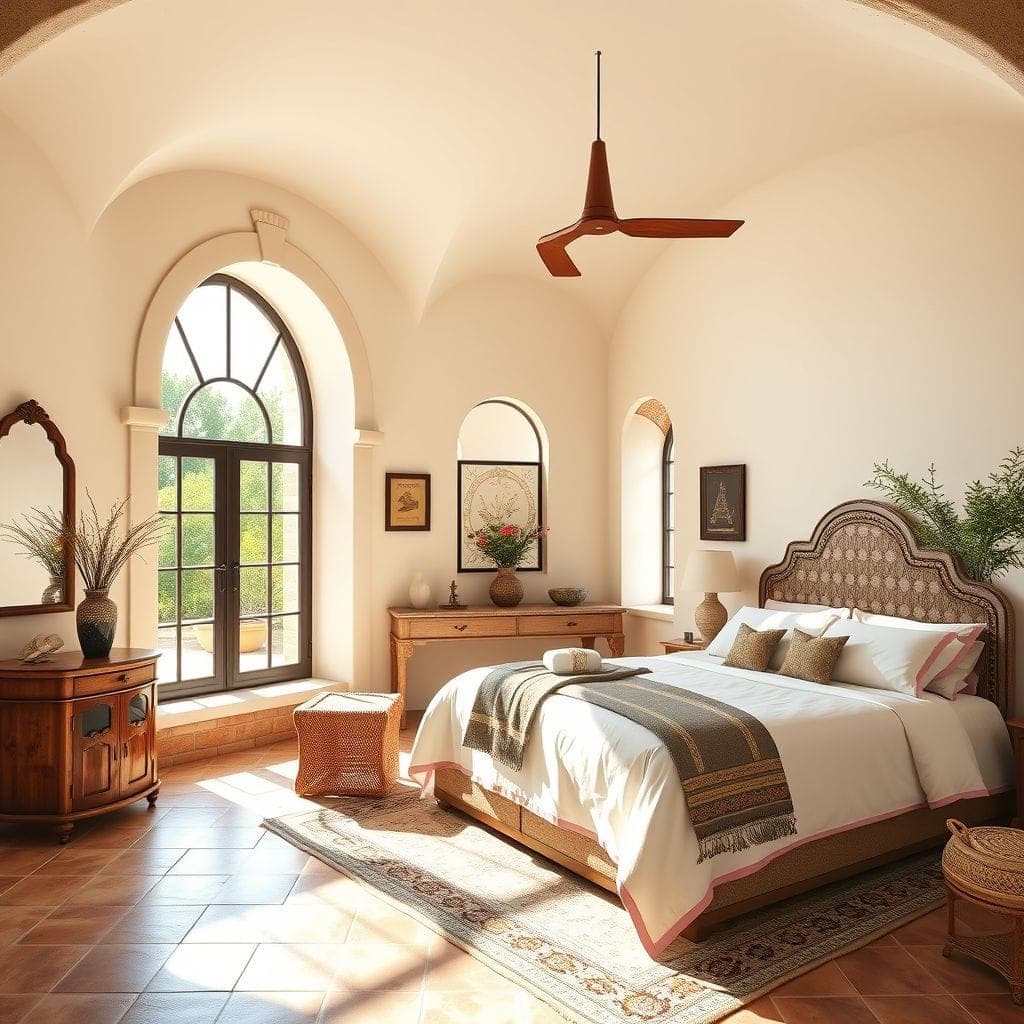 Mediterranean Master Bedroom design example 2