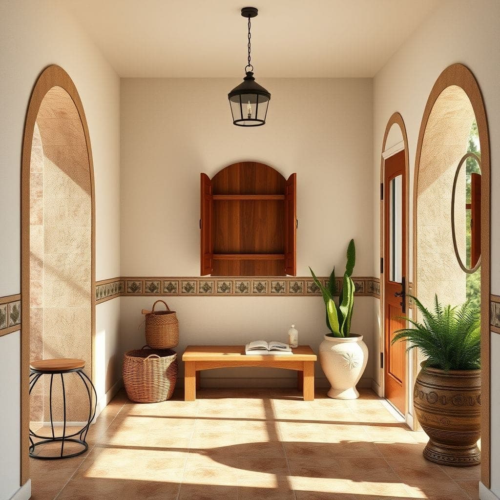 Mediterranean Mudroom design example 2