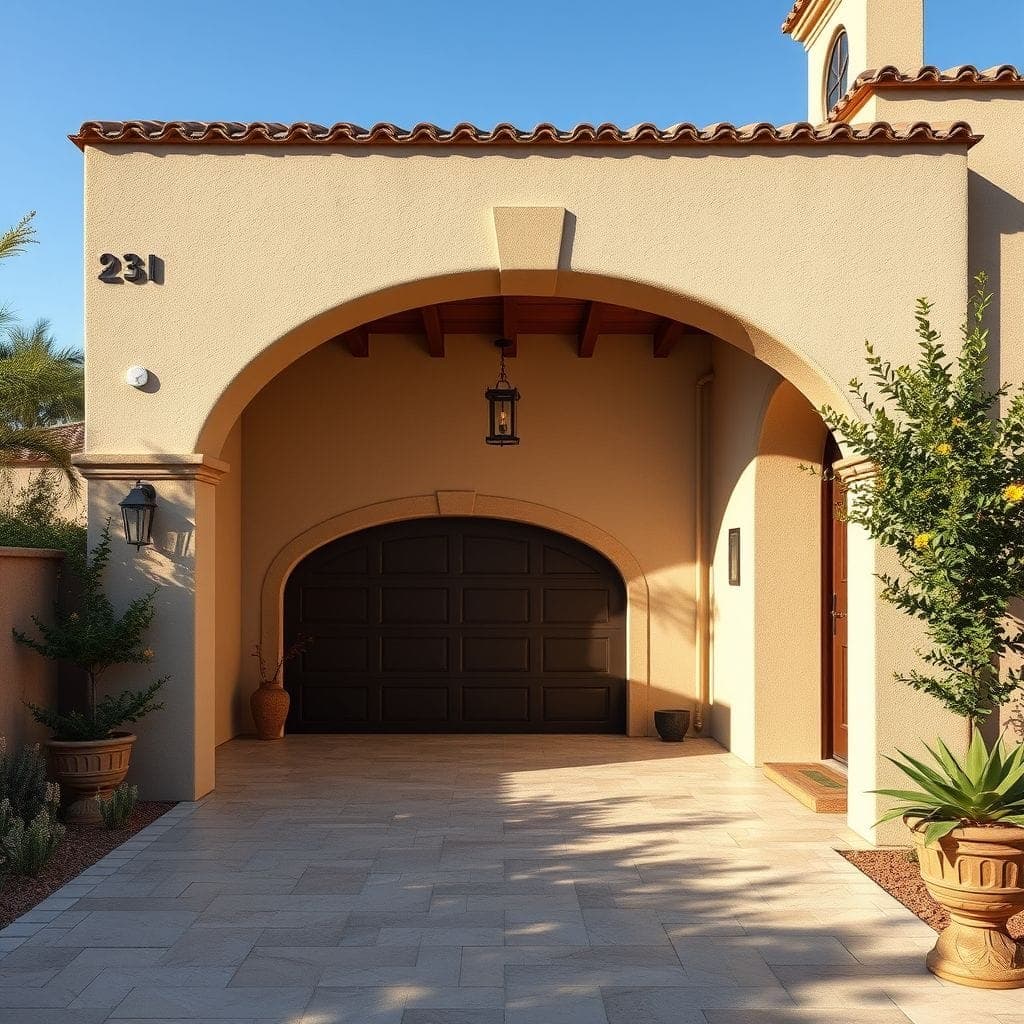 Mediterranean Outdoor Garage design example 1