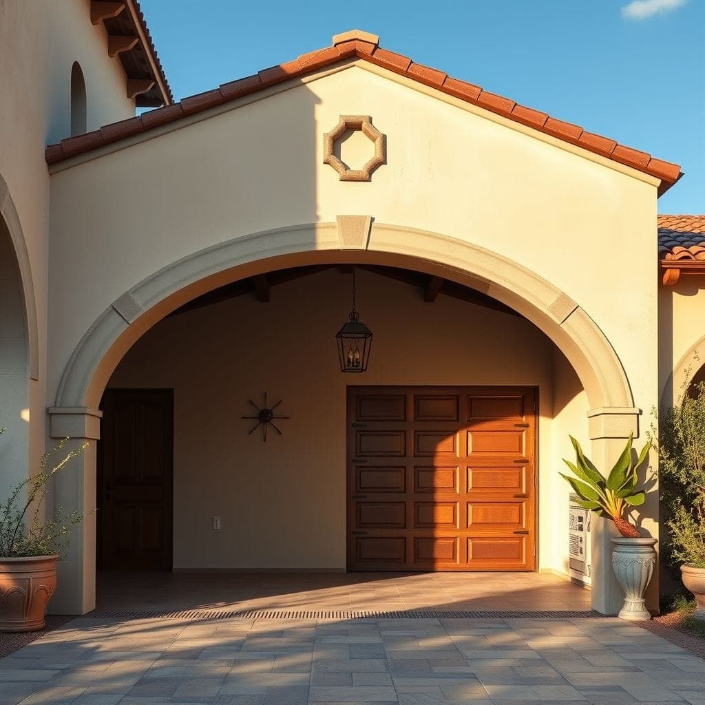 Mediterranean Outdoor Garage design example 4