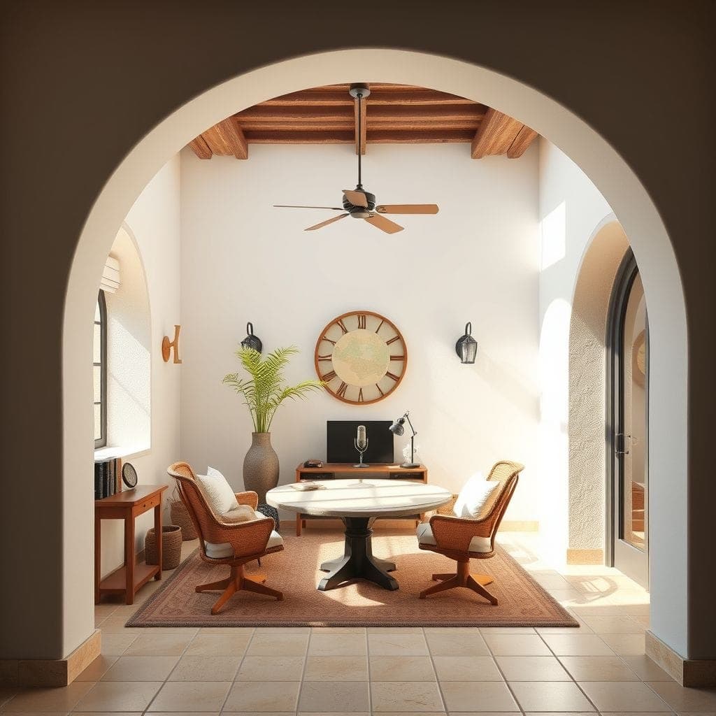 Mediterranean Podcast Studio design example 1