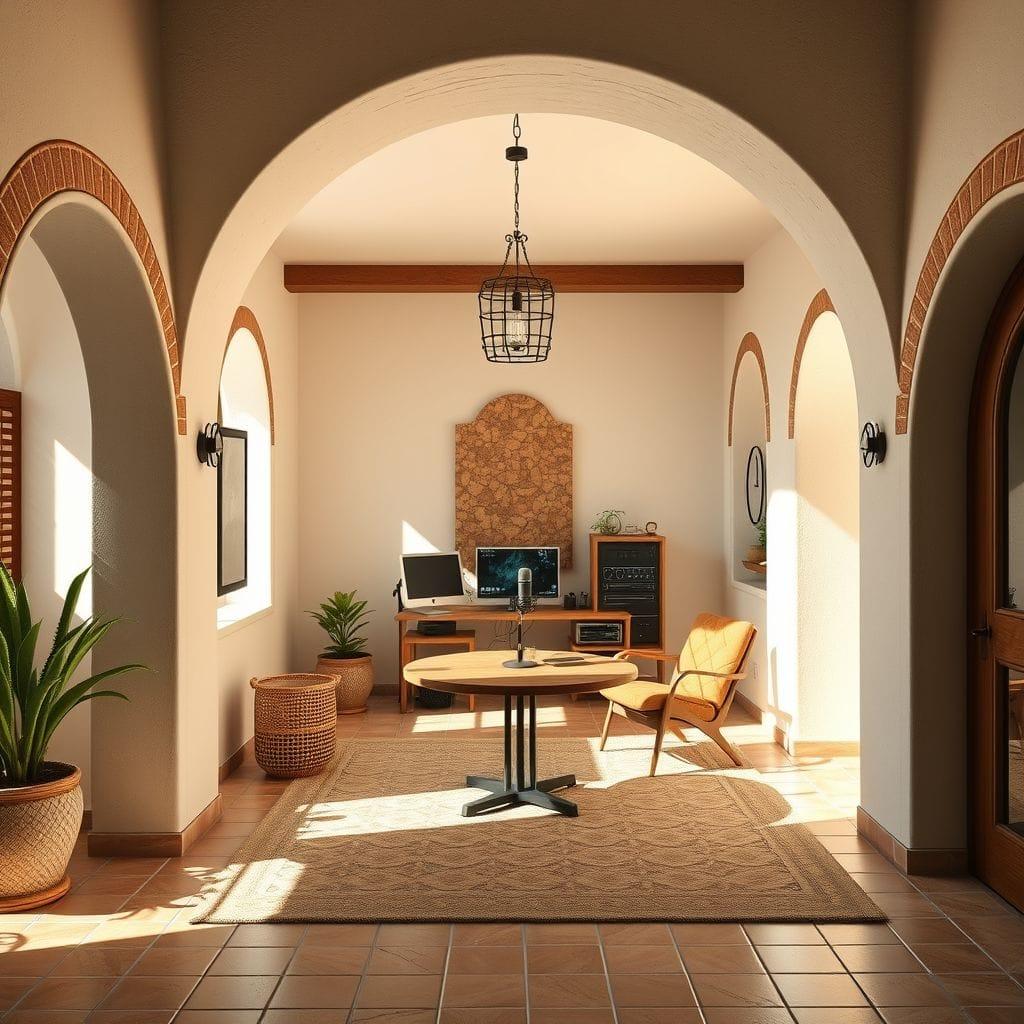 Mediterranean Podcast Studio design example 2