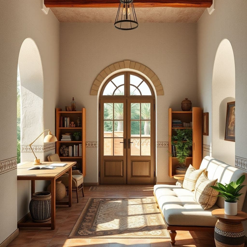 Mediterranean Study Room design example 1