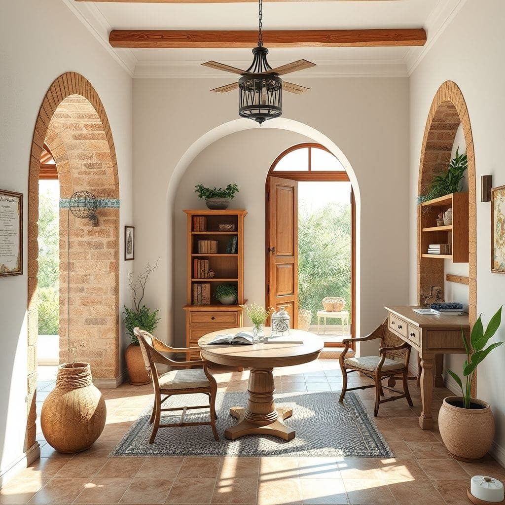 Mediterranean Study Room design example 2