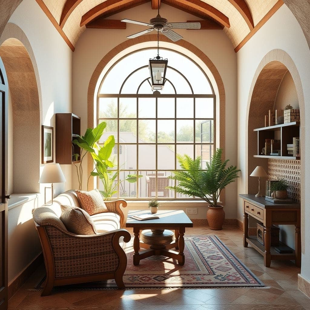 Mediterranean Study Room design example 3