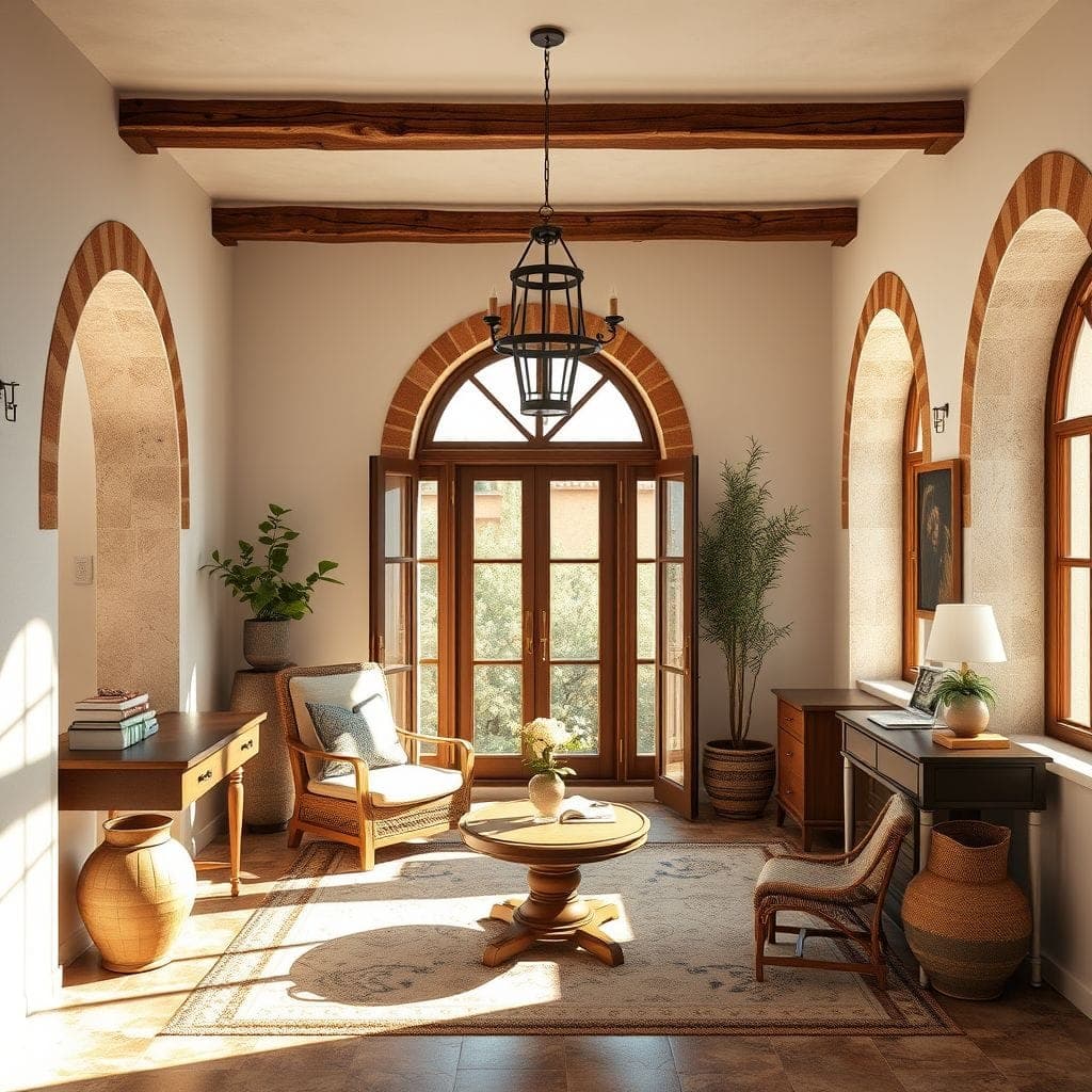 Mediterranean Study Room design example 4