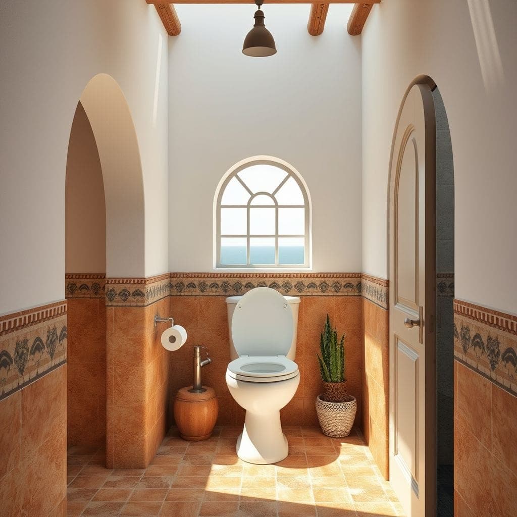 Mediterranean Toilet design example 2