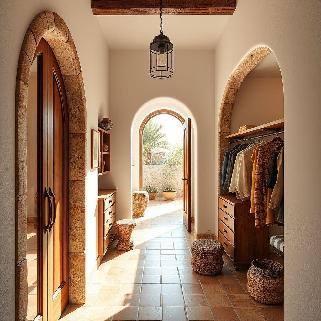 Mediterranean Walk-in Closet design example 3