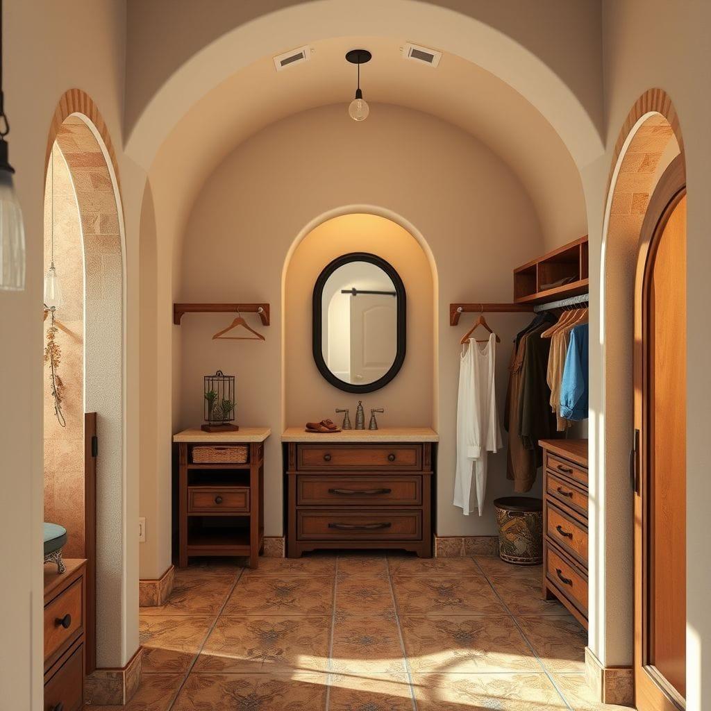 Mediterranean Walk-in Closet design example 4