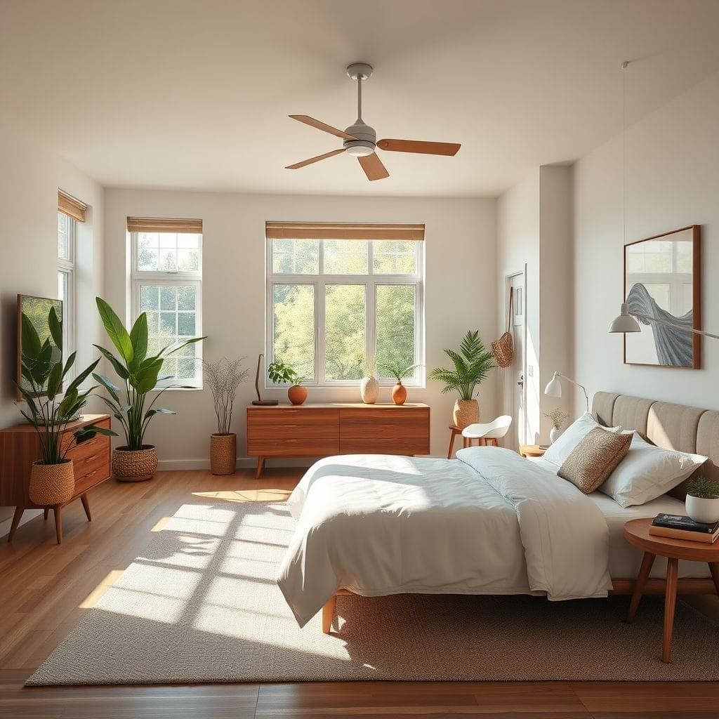Midcentury Modern Bedroom design example 1