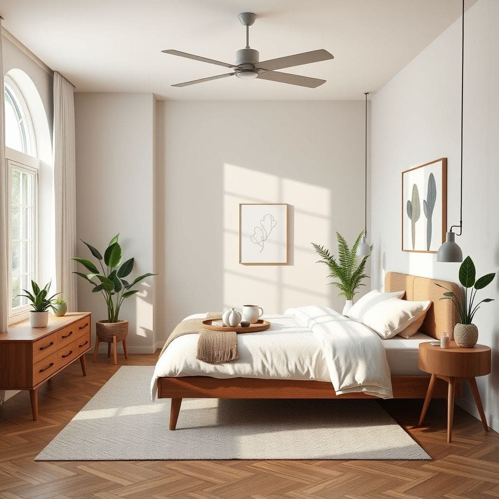 Midcentury Modern Bedroom design example 4