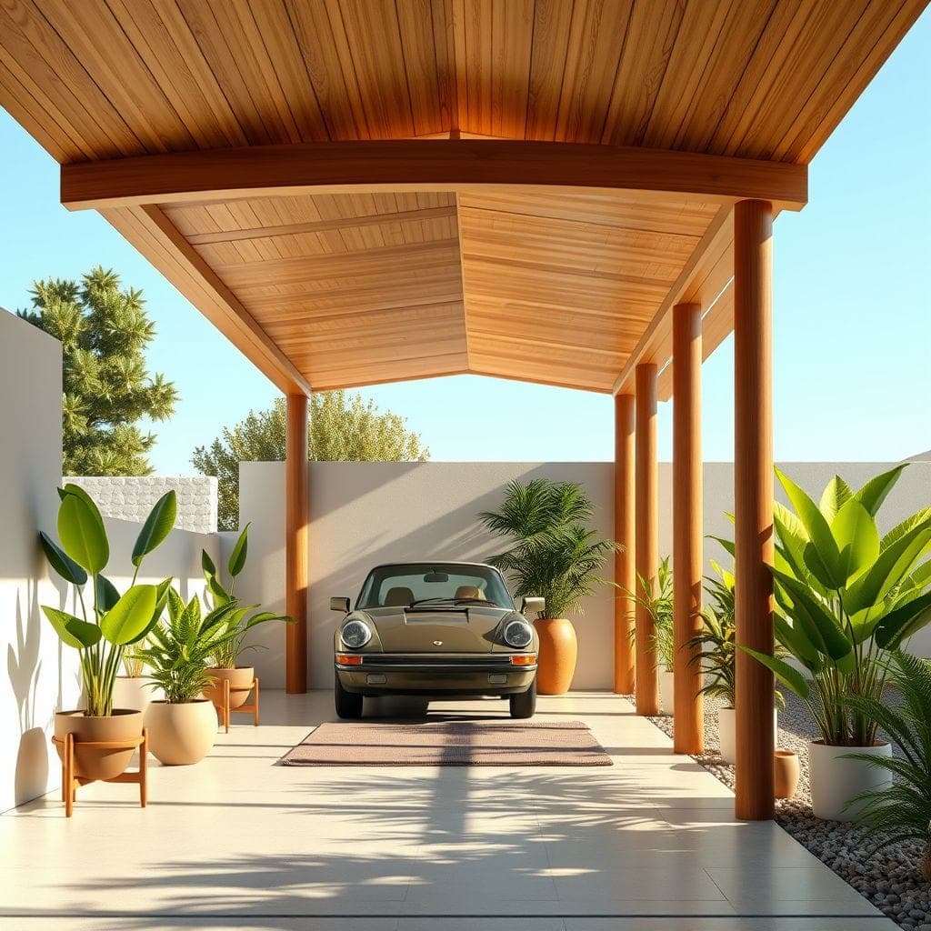 Midcentury Modern Carport design example 1