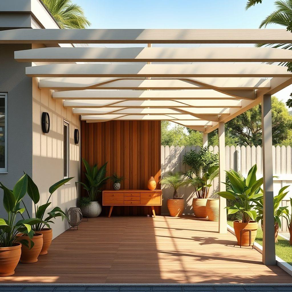 Midcentury Modern Carport design example 2