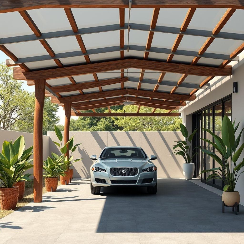 Midcentury Modern Carport design example 3