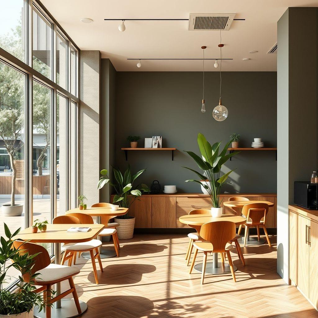 Midcentury Modern Coffee Shop design example 3