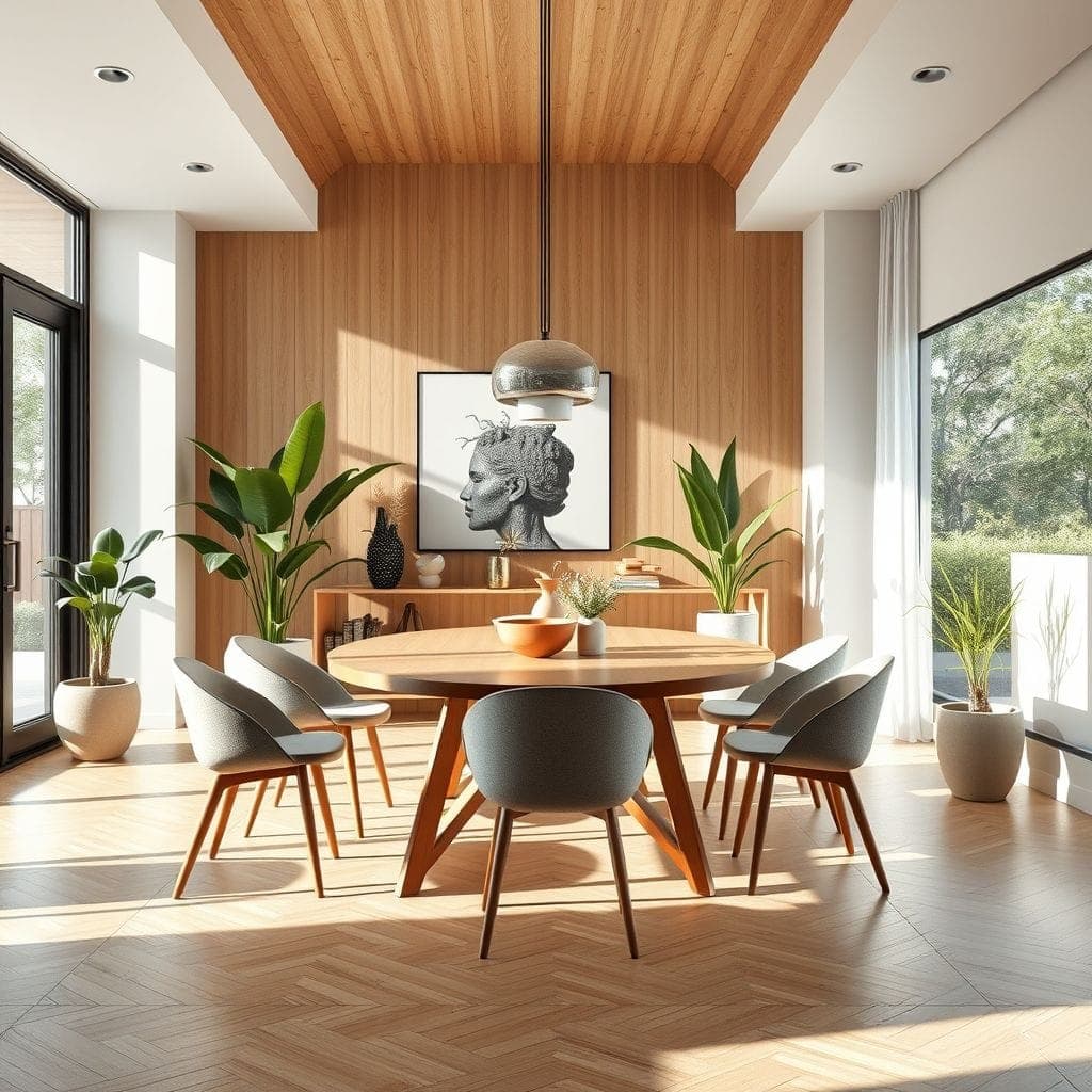 Midcentury Modern Dining Room design example 4