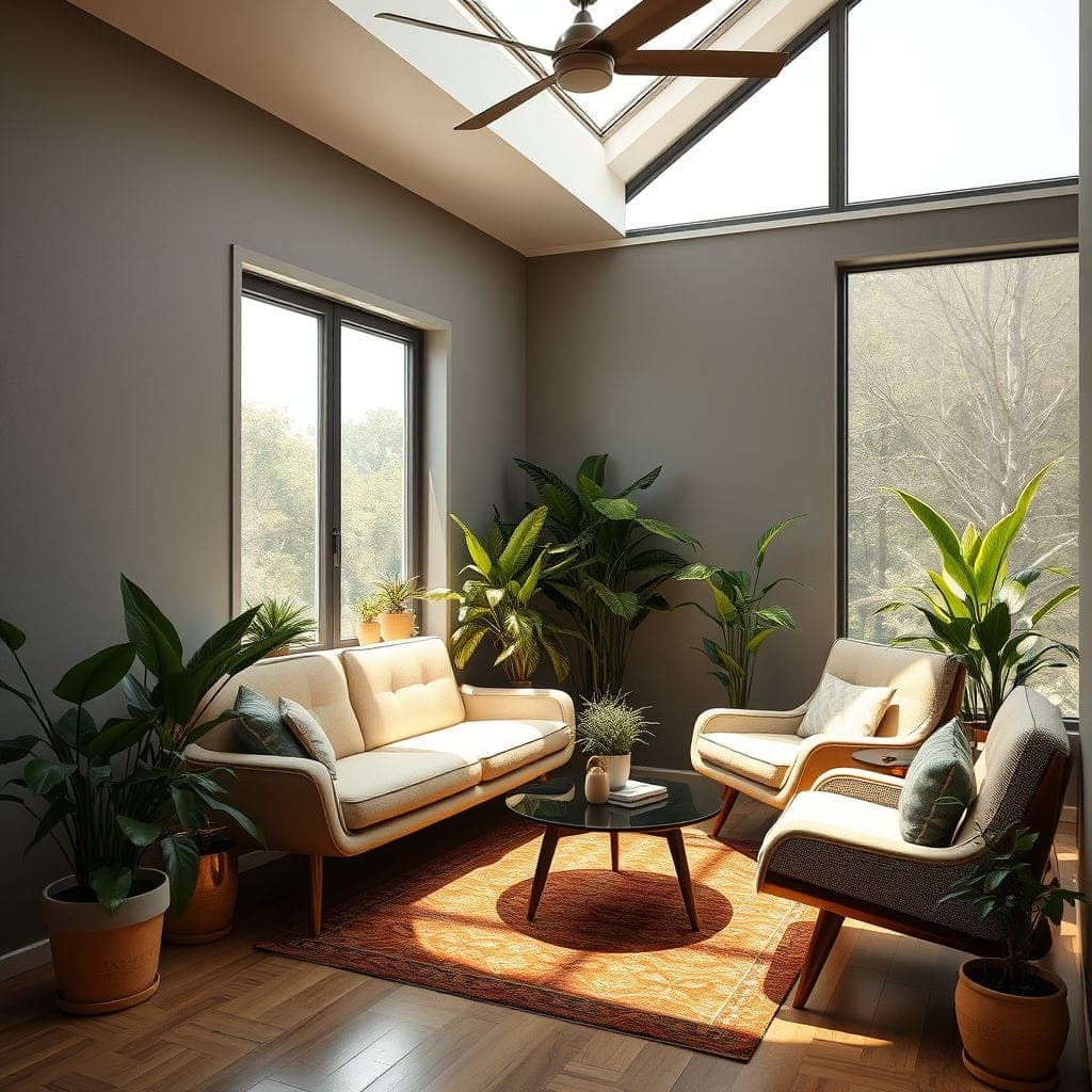 Midcentury Modern Drop Zone design example 1