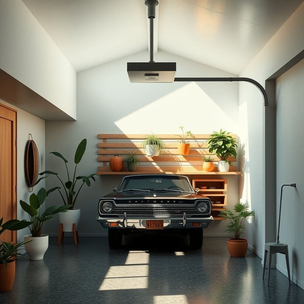 Midcentury Modern Garage design example 4