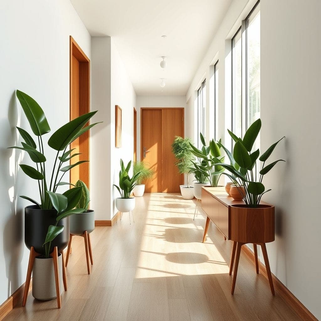 Midcentury Modern Hallway design example 1