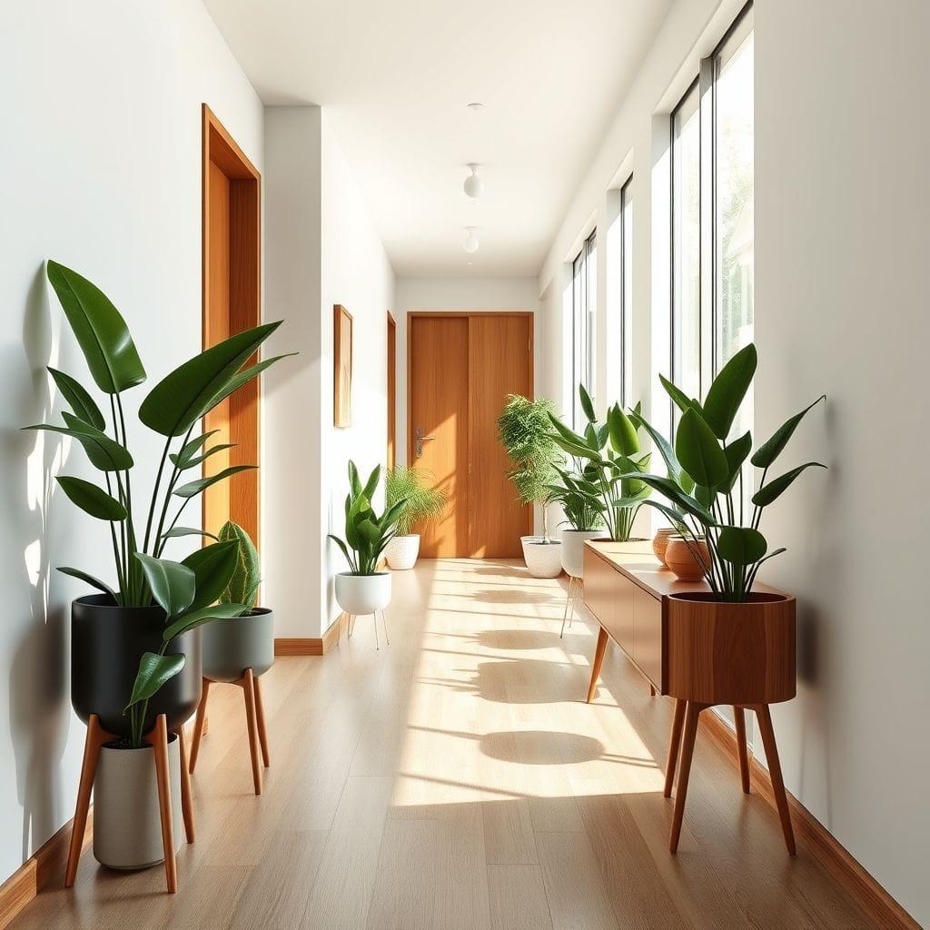 Midcentury Modern Hallway design example 1